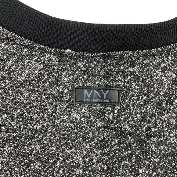 Marc New York Andrew Marc Cotton Knit Top Black Small NWT - Picture 3 of 9